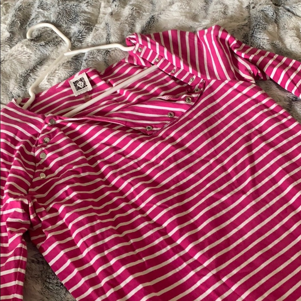 Anne Klein striped 3/4 sleeve